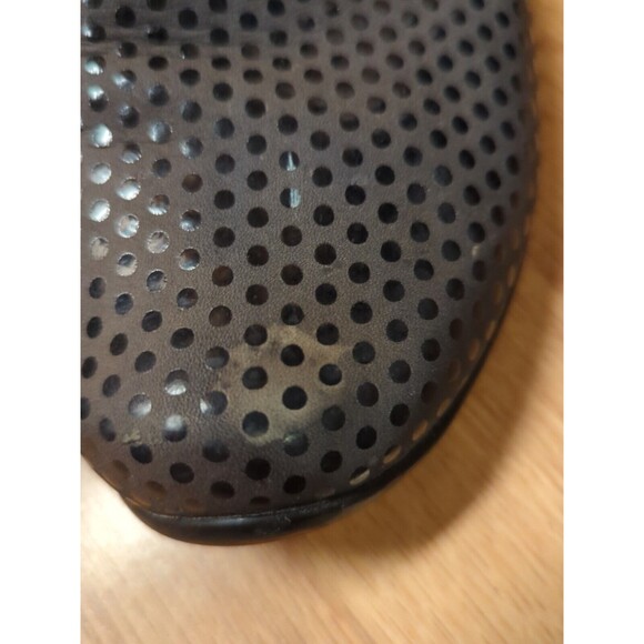 Dansko Olivia Leather Flats Womens 39 Gray Black Confetti Polka Dot Slipper - Picture 5 of 12